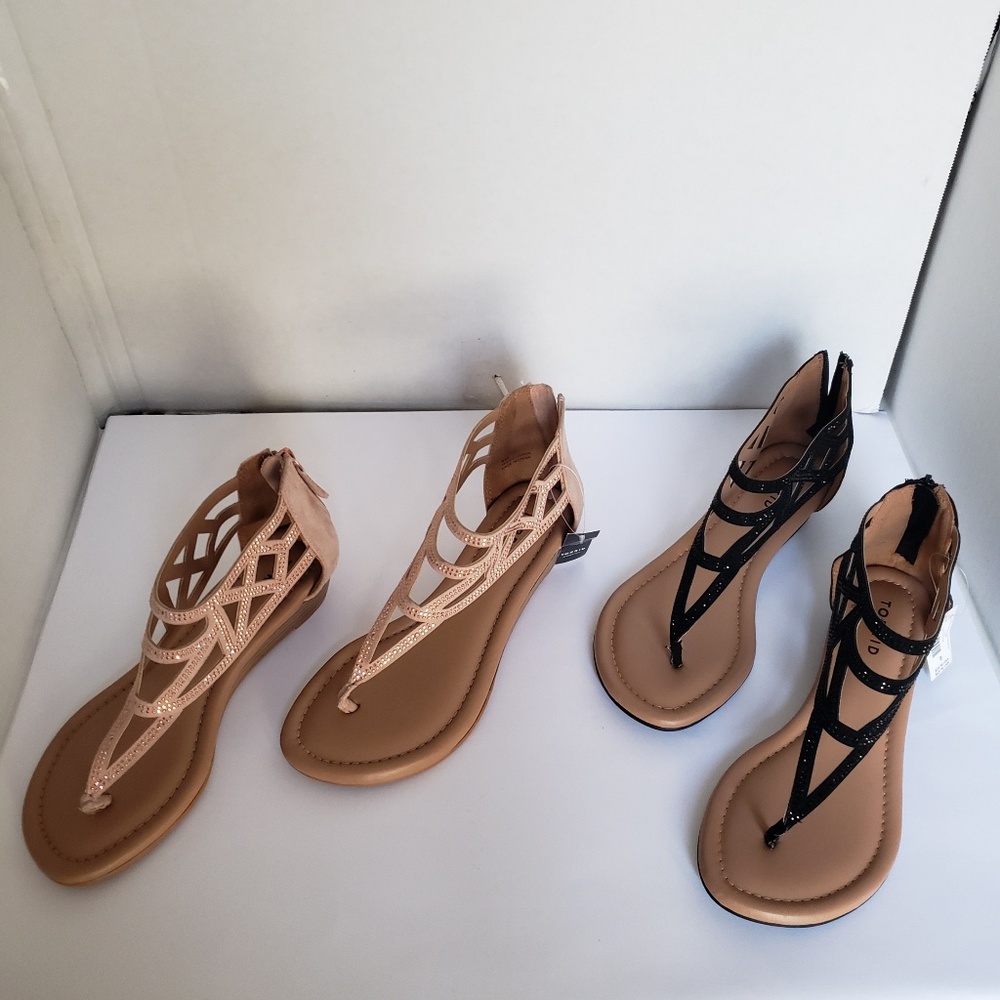 NWT (2) Torrid Sandals size 8 wide